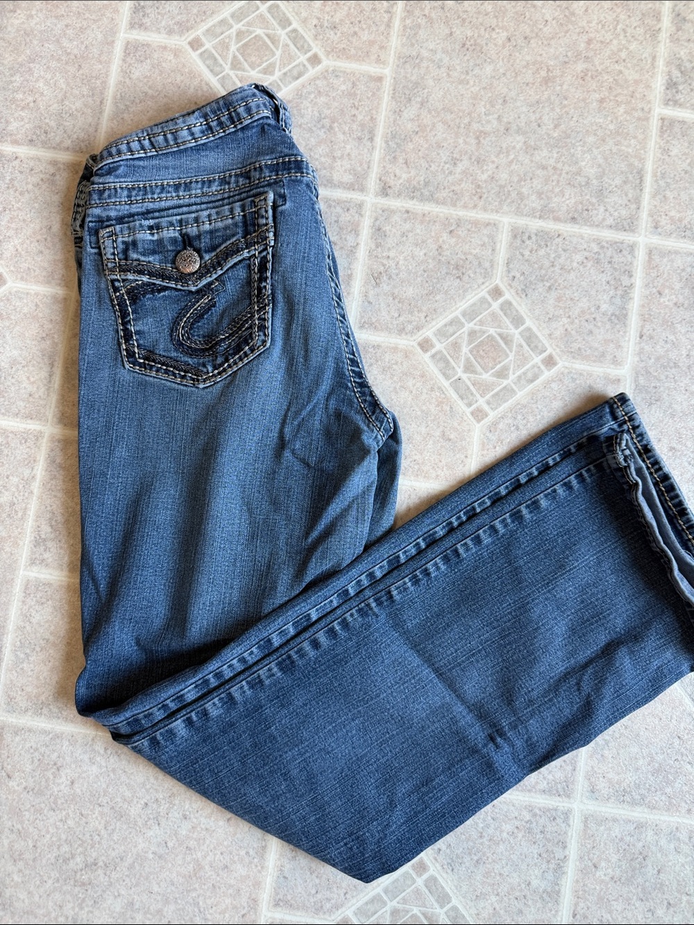 Silver Suki Jeans Women's Medium Blue Bootcut Denim